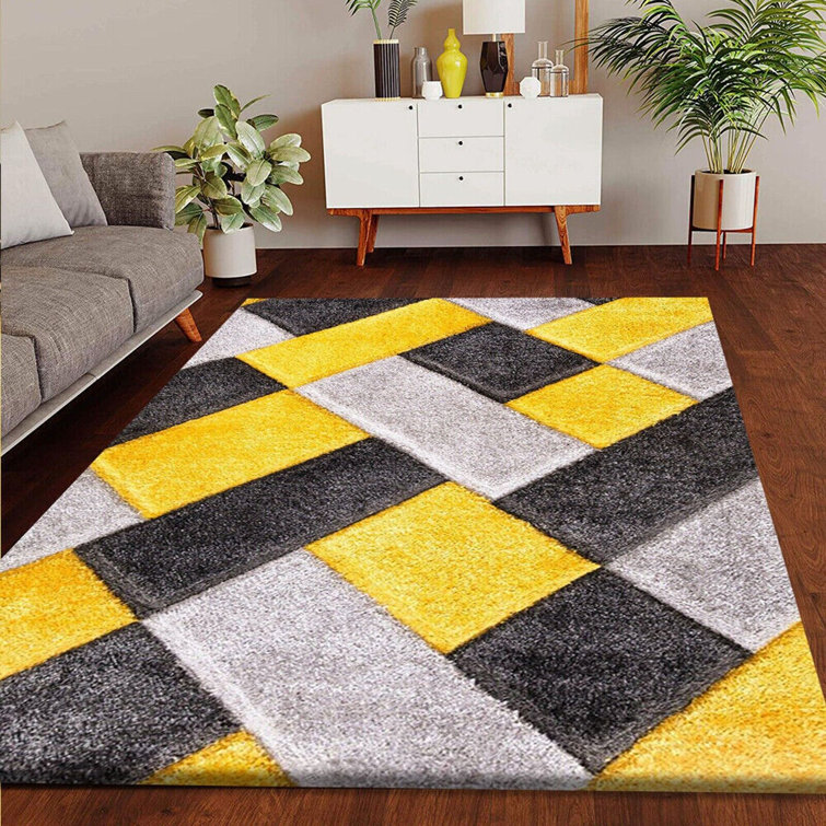 Mikado Living Tryphena Geometric Ochre Indoor / Outdoor Area Rug